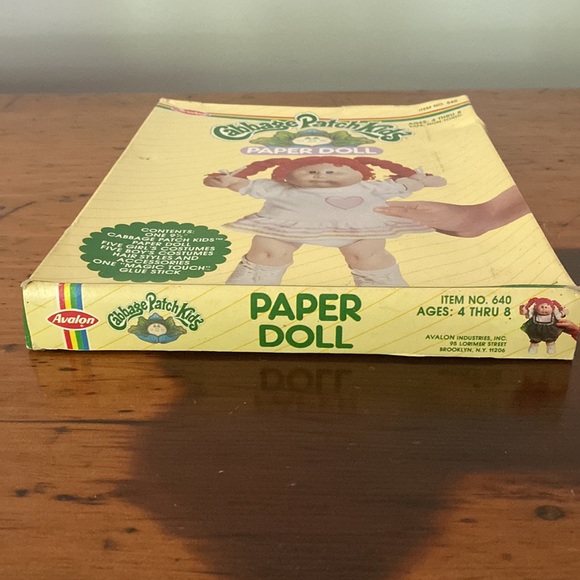 Vintage Cabbage Patch Paper doll NIB sealed 1983 unisex - Picture 3 of 10